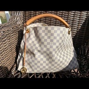 LOUIS VUITTON ARTSY MM DAMIER AZUR BAG